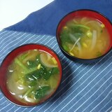 すぐに作れる　もやしの味噌汁